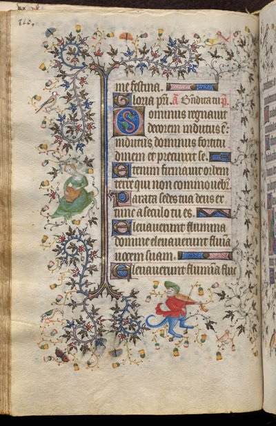 Hours of Charles the Noble, King of Navarre (1361-1425): fol. 55v, Text by Master of the Brussels Initials and Associates