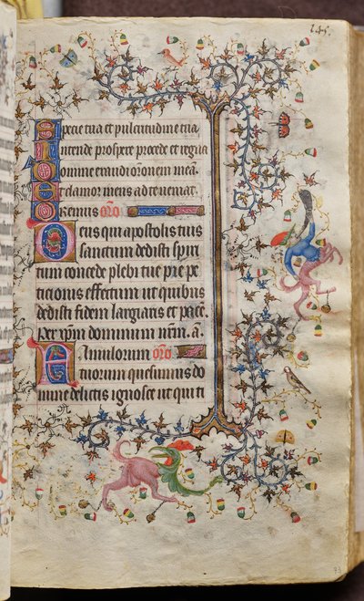 Hours of Charles the Noble, King of Navarre (1361-1425): fol. 73r, Text by Master of the Brussels Initials and Associates