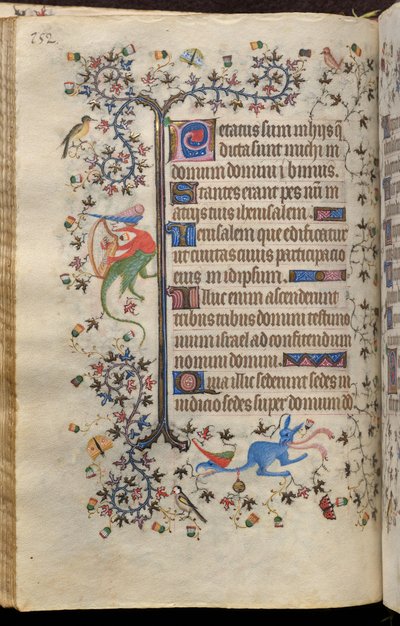 Hours of Charles the Noble, King of Navarre (1361-1425): fol. 76v, Text by Master of the Brussels Initials and Associates