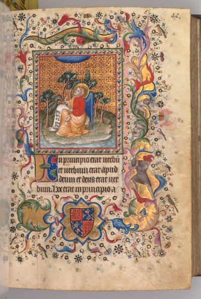 Hours of Charles the Noble, King of Navarre: St. John the Evangelist by Master of the Brussels Initials and Associates