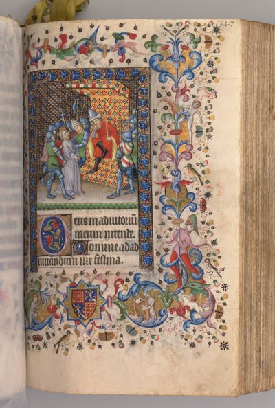 Hours of Charles the Noble, King of Navarre: Christ Before Pilate, c. 1405 by Master of the Brussels Initials and Associates