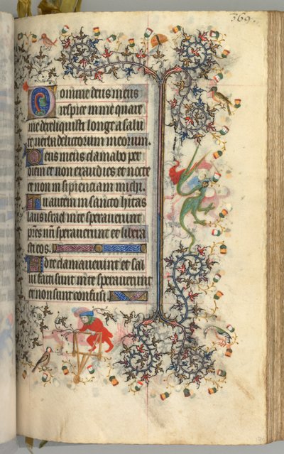 Hours of Charles the Noble, King of Navarre 1361-1425: fol. 180r, Text, c. 1405 by Master of the Brussels Initials and Associates