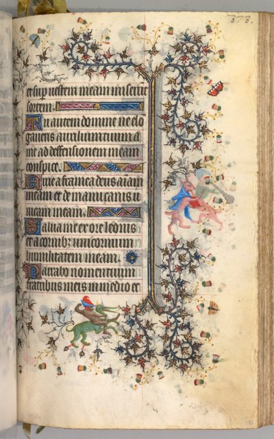Hours of Charles the Noble, King of Navarre 1361-1425: fol. 182r, Text, c. 1405 by Master of the Brussels Initials and Associates