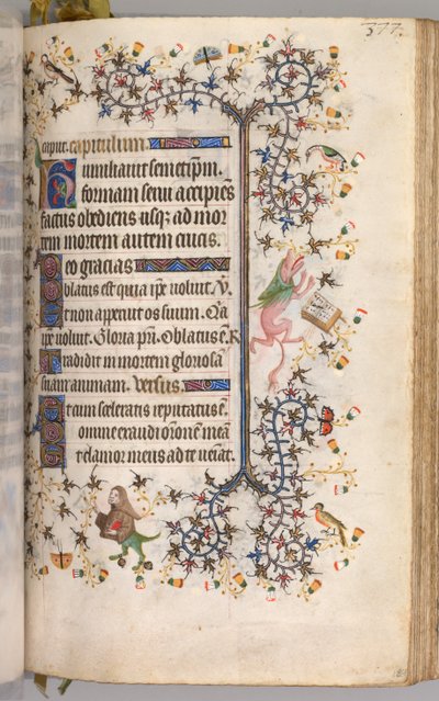 Hours of Charles the Noble, King of Navarre: fol. 184r, Text by Master of the Brussels Initials and Associates