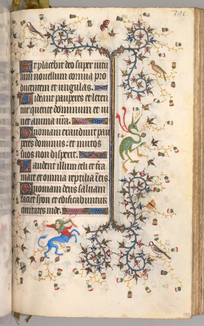 Hours of Charles the Noble, King of Navarre: fol. 190r, Text, c. 1405 by Master of the Brussels Initials and Associates