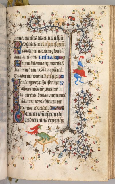 Hours of Charles the Noble, King of Navarre: fol. 191r, Text by Master of the Brussels Initials and Associates