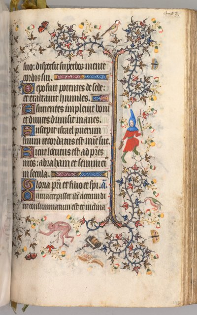Hours of Charles the Noble, King of Navarre 1361-1425: fol. 196r, Text, c. 1405 by Master of the Brussels Initials and Associates