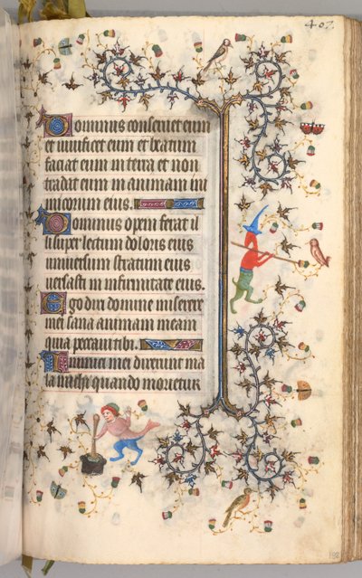 Hours of Charles the Noble, King of Navarre: fol. 198r, Text, c. 1405 by Master of the Brussels Initials and Associates