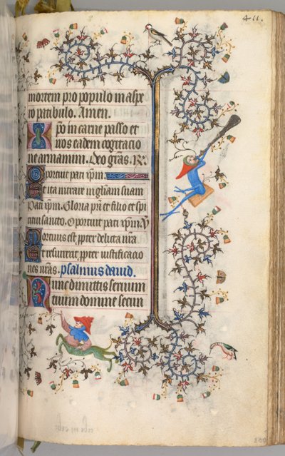 Hours of Charles the Noble, King of Navarre: fol. 200r, Text, c. 1405 by Master of the Brussels Initials and Associates