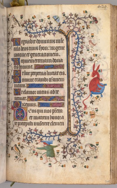 Hours of Charles the Noble, King of Navarre: fol. 209r, Text by Master of the Brussels Initials and Associates