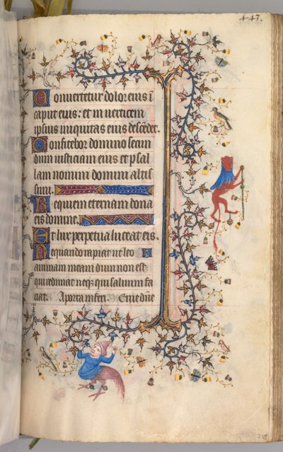 Hours of Charles the Noble, King of Navarre 1361-1425: fol. 216r, Text by Master of the Brussels Initials and Associates