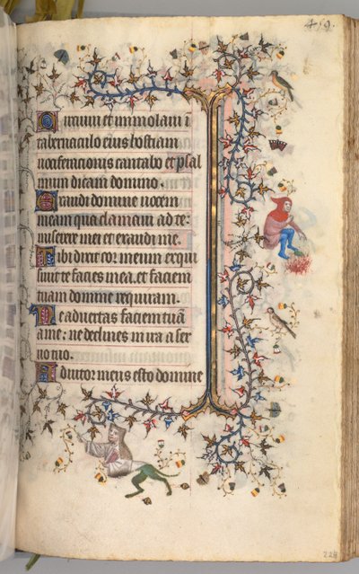 Hours of Charles the Noble, King of Navarre: fol. 224r, Text by Master of the Brussels Initials and Associates