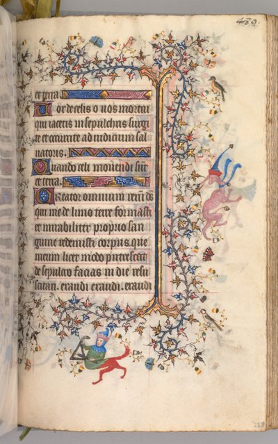Hours of Charles the Noble, King of Navarre 1361-1425: fol. 239r, Text, c. 1405 by Master of the Brussels Initials and Associates