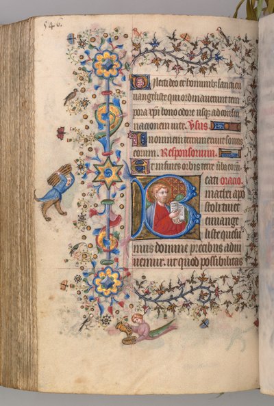 Hours of Charles the Noble, King of Navarre: fol. 267v, Text by Master of the Brussels Initials and Associates