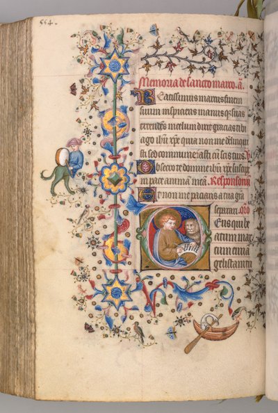 Hours of Charles the Noble, King of Navarre: St. Mark (c. 1405) by Master of the Brussels Initials and Associates