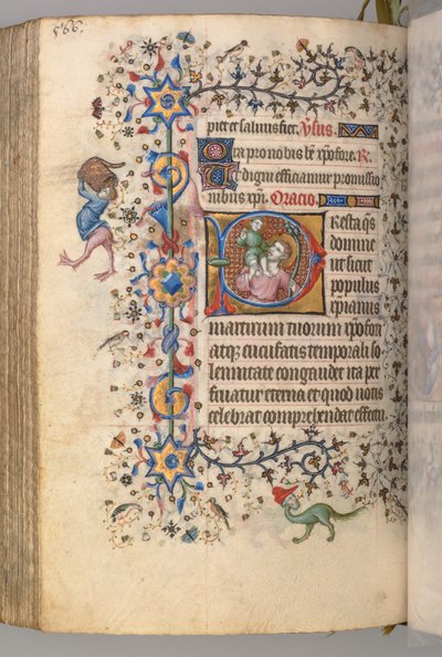 Hours of Charles the Noble, King of Navarre 1361-1425, fol. 277v, St. Christopher by Master of the Brussels Initials and Associates