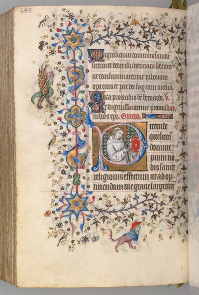 Hours of Charles the Noble, King of Navarre, fol. 288v, St. Hervard by Master of the Brussels Initials and Associates