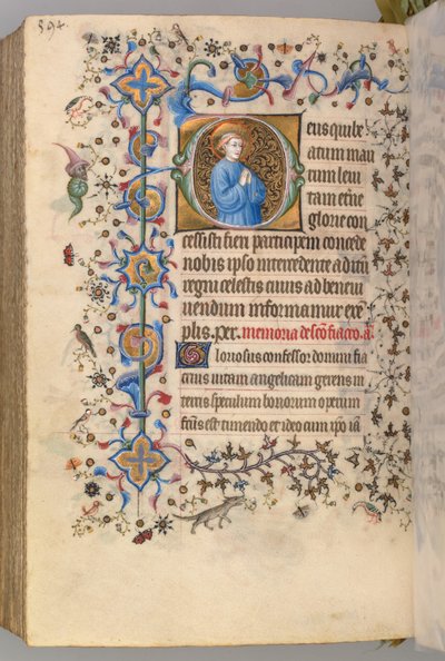 Hours of Charles the Noble, King of Navarre 1361-1425, fol. 291v, Text by Master of the Brussels Initials and Associates