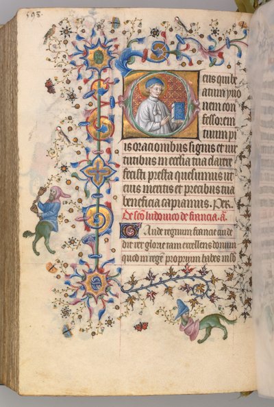 Hours of Charles the Noble, King of Navarre 1361-1425, fol. 293v, St. Yoon, c. 1405 by Master of the Brussels Initials and Associates