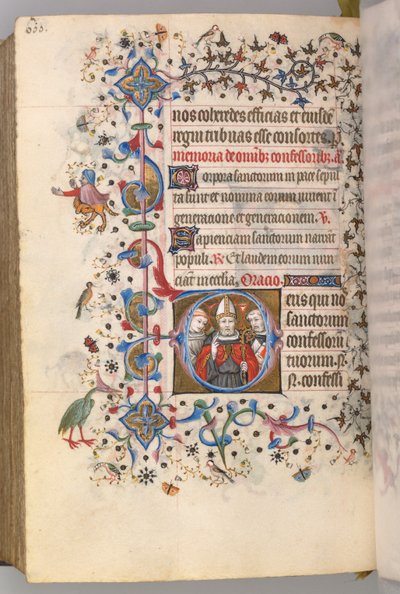 Hours of Charles the Noble, King of Navarre 1361-1425, fol. 294v, The Confessors, c. 1405 by Master of the Brussels Initials and Associates