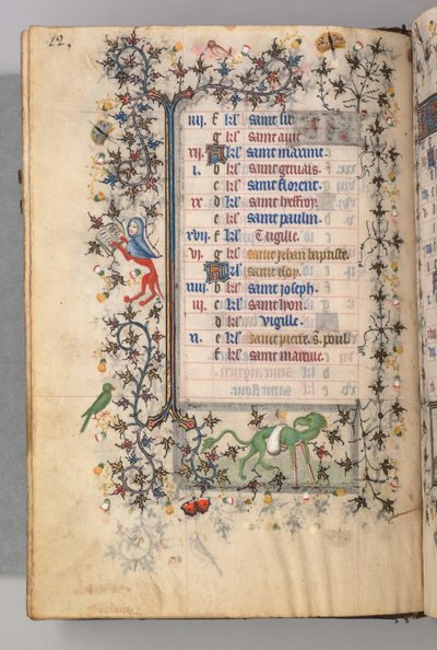 Hours of Charles the Noble, King of Navarre: June by Master of the Brussels Initials and Associates