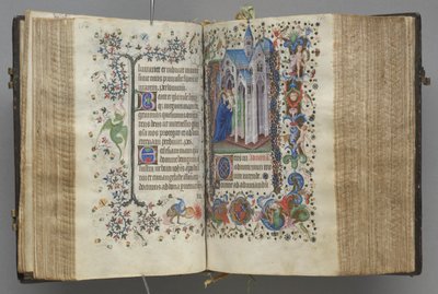 Hours of Charles the Noble, King of Navarre: fol. 82v, Text by Master of the Brussels Initials and Associates