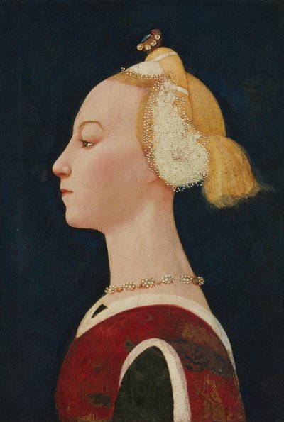 Portrait of a Woman, probably 1450s by Master of the Castello Nativity