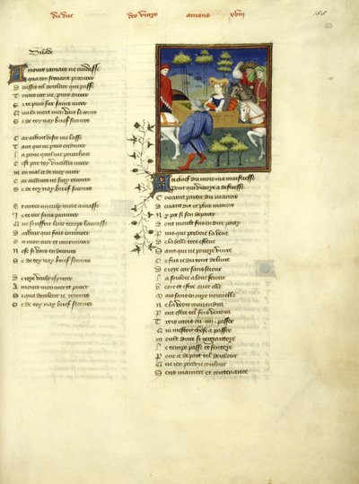 Lady in a horse-borne litter by Master of the Cité des Dames