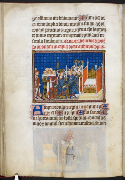 The Peers of France sustaining the Crown, illustration from 