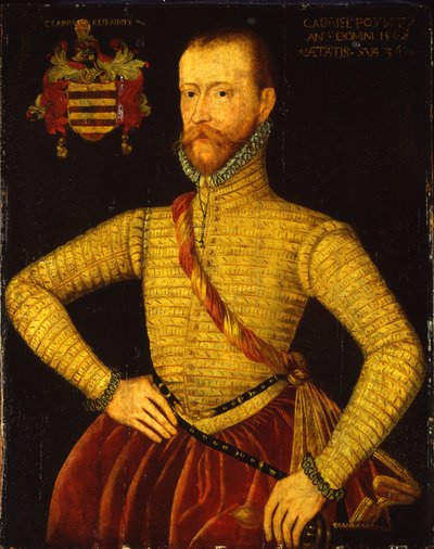 Portrait of Sir Gabriel Poyntz aged 36 by Master of the Countess of Warwick