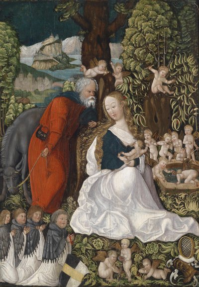 The Rest on the Flight into Egypt by Master of the Danube School