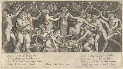 Speculum Romanae Magnificentiae: Sacrifice to Priapus by Master of the Die