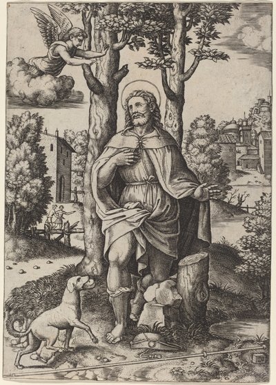 Saint Roch by Master of the Die after Follower of Raphael