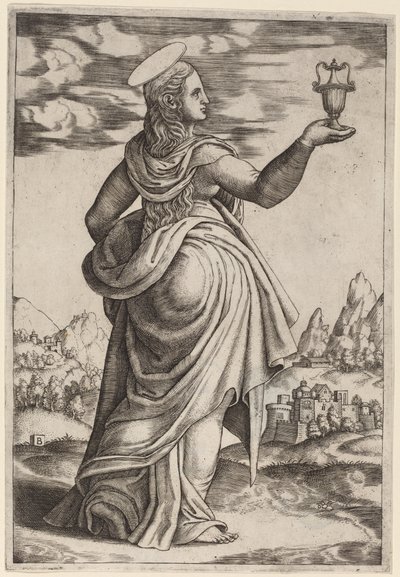 The Magdalen by Master of the Die after Follower of Raphael