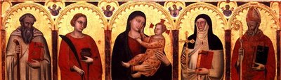 Madonna and Child with Saints by Master of the Dominican Effigies