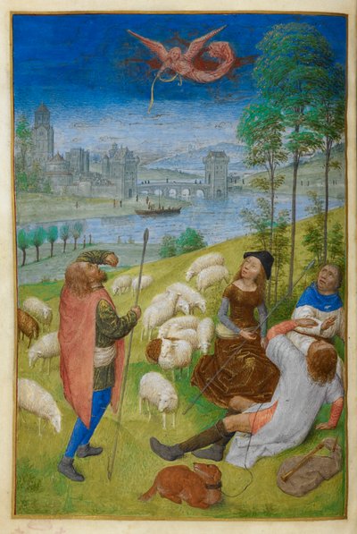 The Annunciation to the Shepherds by Master of the Dresden Prayer Books