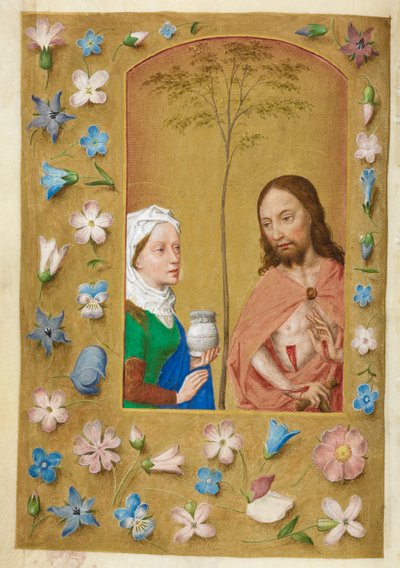 The Man of Sorrows and Mary Magdalene by Master of the Dresden Prayer Books