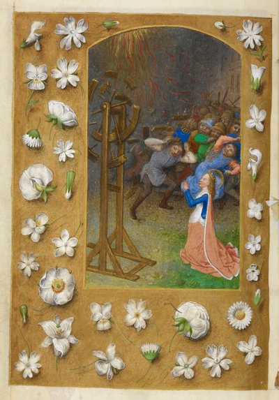The martyrdom of Saint Catherine by Master of the Dresden Prayer Books