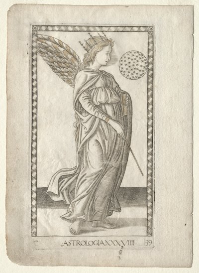 Astrology (from the Tarocchi, series C: Liberal Arts, #29) by Master of the E Series Tarocchi