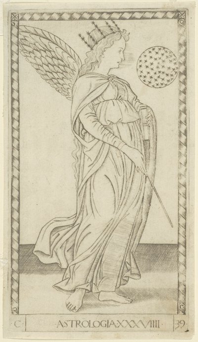 Astrology, plate 29 from Arts and Sciences by Master of the E Series Tarocchi