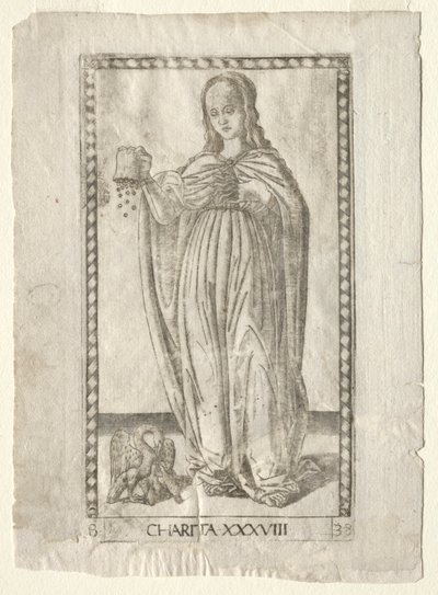 Charity (from the Tarocchi, series B: Cosmic Principles & Virtues, #38) by Master of the E Series Tarocchi