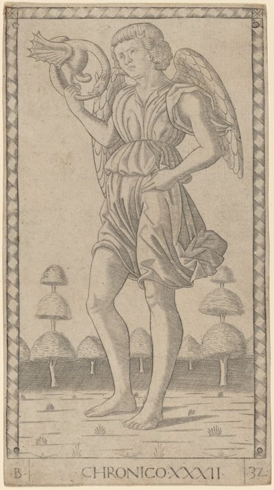 Genius of Time by Master of the E Series Tarocchi