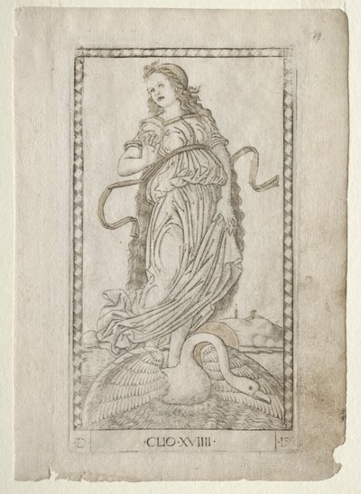 Clio (history) (from the Tarocchi series D: Apollo and the Muses, #19) by Master of the E Series Tarocchi