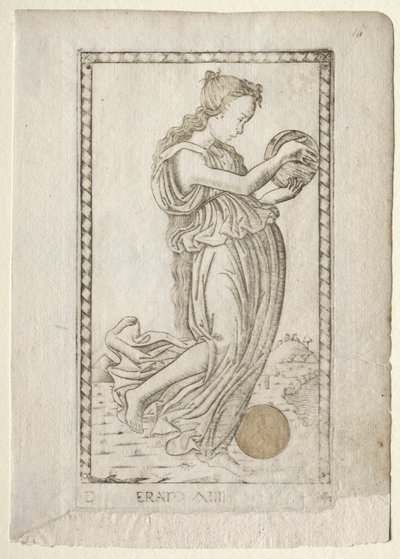 Erato (lyric and love poetry) (from the Tarocchi series D: Apollo and the Muses, #14) by Master of the E Series Tarocchi