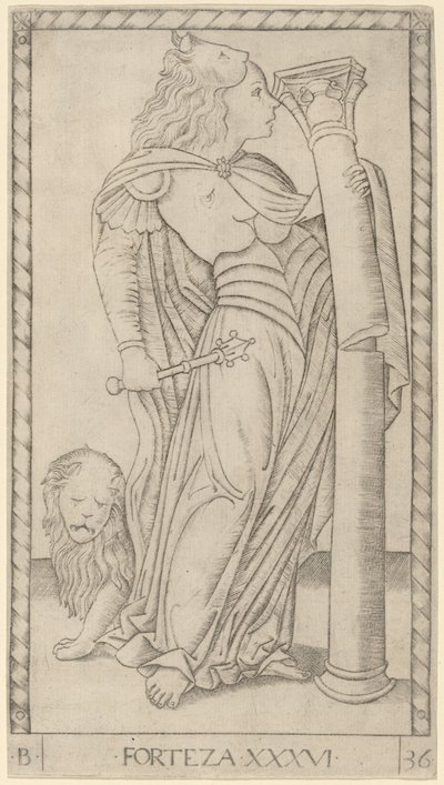 Fortitude by Master of the E Series Tarocchi