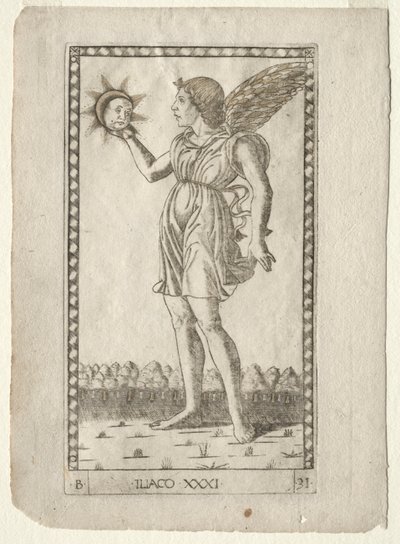 Genius of the Sun (from the Tarocchi, series B: Cosmic Principles & Virtues, #31) by Master of the E Series Tarocchi