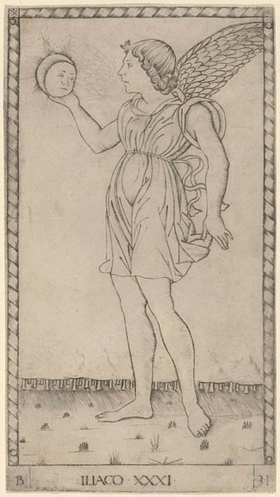 Genius of the Sun by Master of the E Series Tarocchi