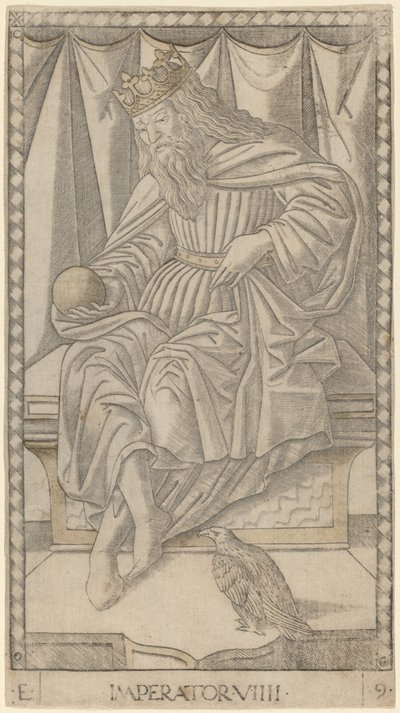 Emperor by Master of the E Series Tarocchi