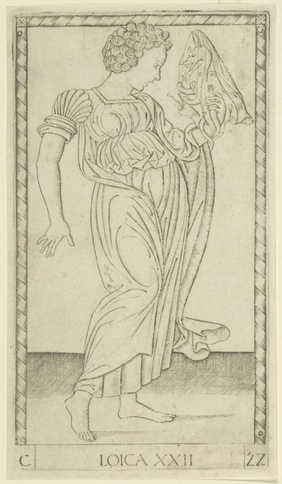 Logic, Plate 22 from Arts and Sciences by Master of the E Series Tarocchi