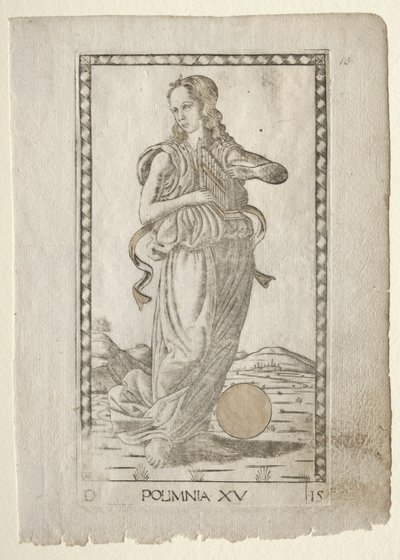 Polyhymnia Heroic Hymns from the Tarocchi Series by Master of the E Series Tarocchi